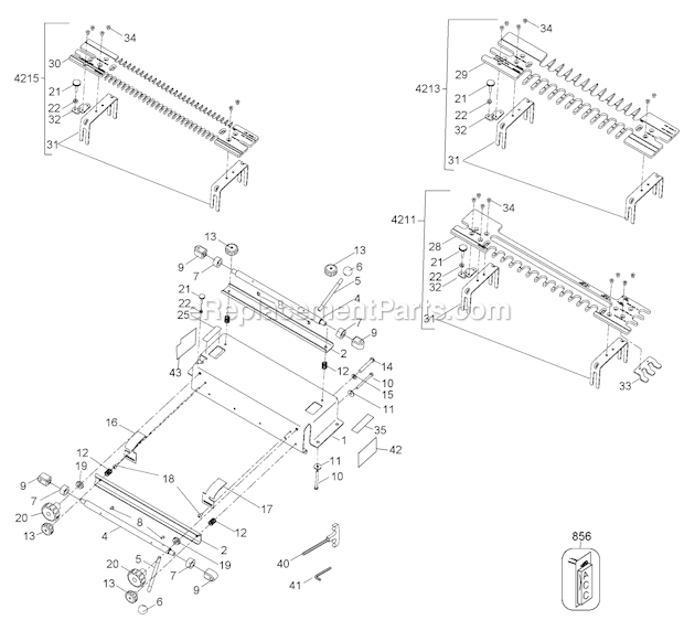 Porter Cable 4210 (Type 2) Dovetail Jig Page A Diagram
