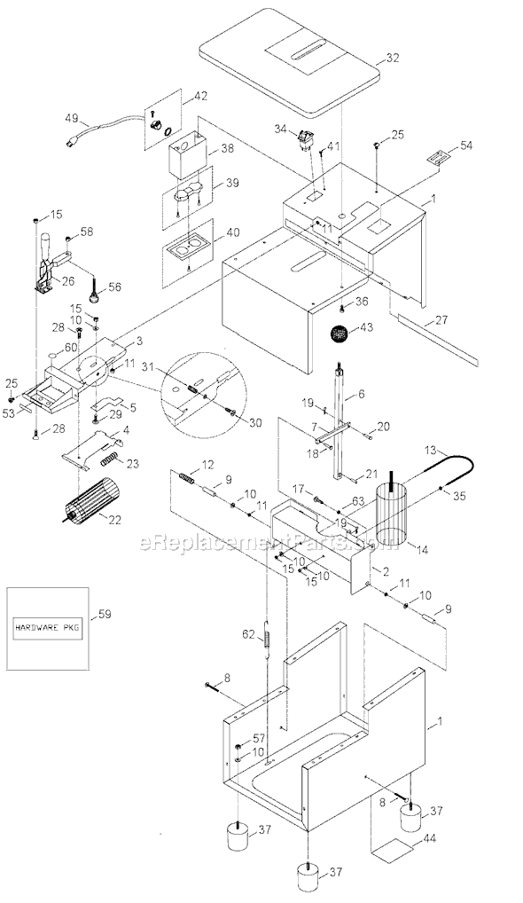 Porter Cable 552 TYPE 2 Pocket Cutter Page A Diagram