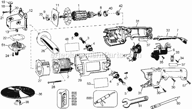 Black and Decker 6138-34 (Type 102) Sander/Polisher Page A Diagram