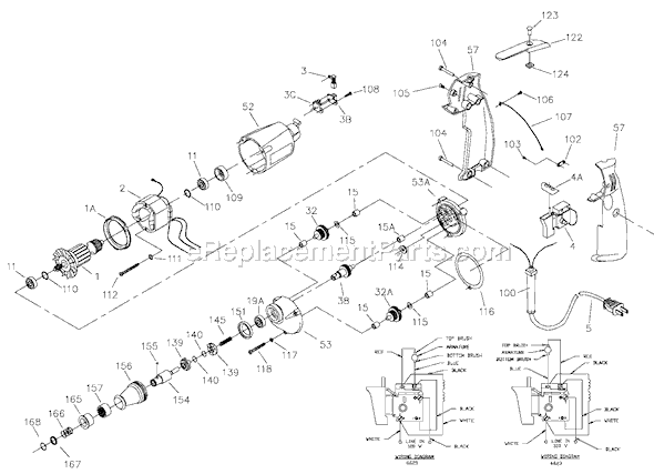 Porter Cable 6623 Type 1 Fastener Driver Page A Diagram