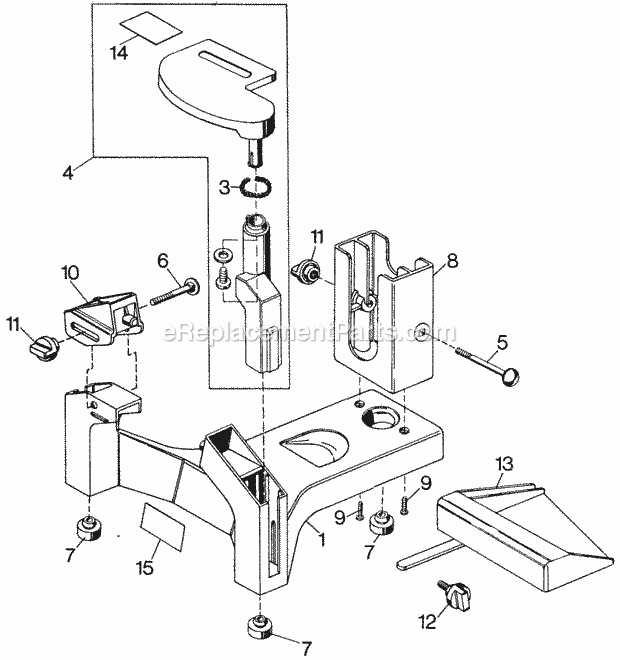 Black and Decker 79-695 (Type 1) Stand/for 7696 Planer Default Diagram