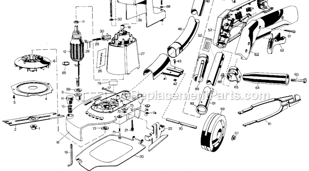 Black and Decker 8215 (Type 1) Double-Insulated Lawn Edger Page A Diagram