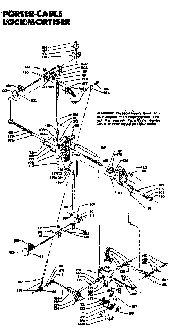 Porter Cable 519 Type 2 MRTSG Lock Mortiser Page A Diagram