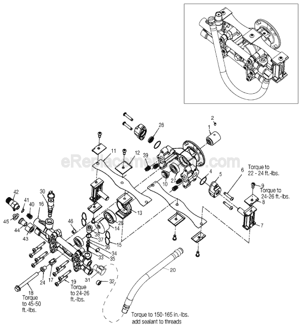 Porter Cable PCV2250 TYPE 2 5.5 HP Honda Powered Pressure Washer Page A Diagram