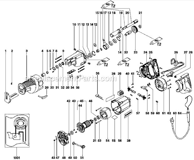 Porter Cable PSE1200-42 (Type 1) 120 Tigersaw Page A Diagram