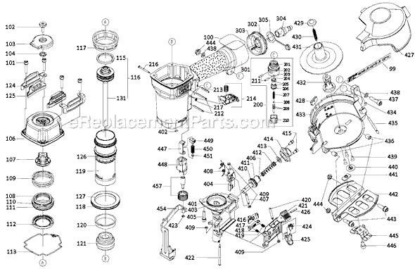 Porter Cable RN175A Roofing Nailer Page A Diagram