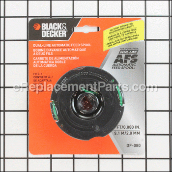 Black & Decker Replacement String Trimmer Spool DF-080, 0.080 in Line  Diameter