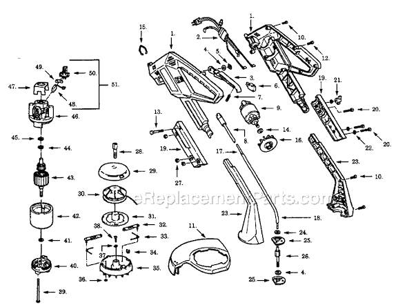Paramount 1002C Electric Trimmer Page A Diagram