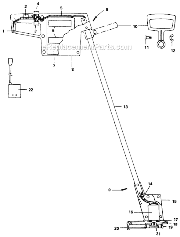 Weed Eater 108 Electric Trimmer Page A Diagram
