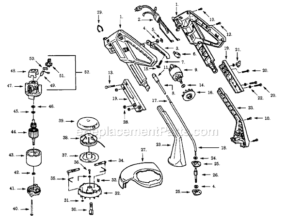 Paramount 1202C Electric Trimmer Page A Diagram
