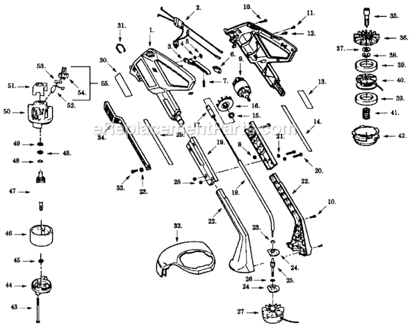 Weed Eater 1400 Electric Trimmer Page A Diagram