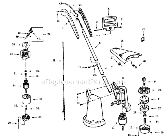 Paramount 2201 Electric Trimmer Page A Diagram