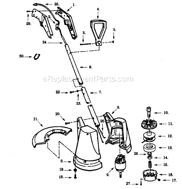 Paramount 5404-01 Electric Trimmer Page A Diagram