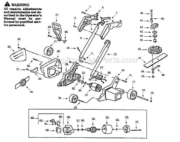 Paramount 960C-00 Electric Edger Page A Diagram