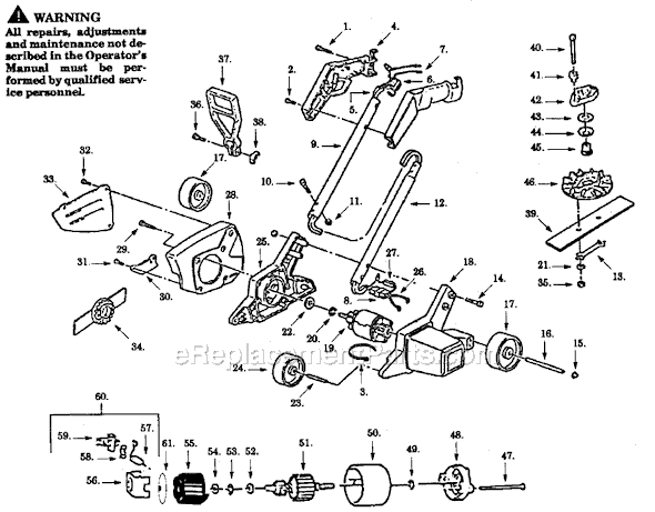 Paramount 970 Electric Edger Page A Diagram