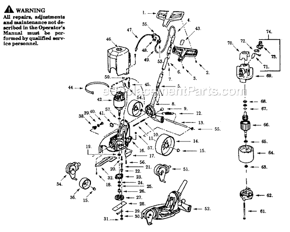 Paramount 980C-00 Electric Edger Page A Diagram