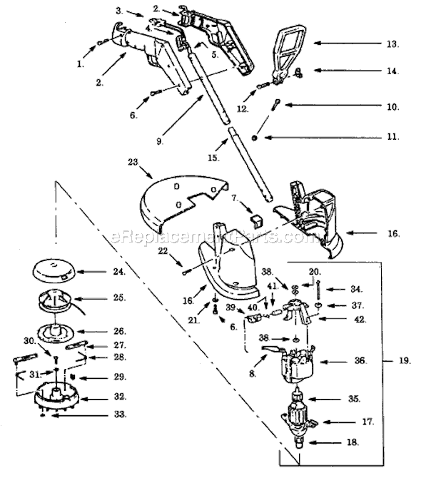 Paramount PT102C-00 Electric Trimmer Page A Diagram