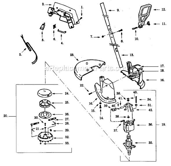 Paramount PT120-03 Electric Trimmer Page A Diagram