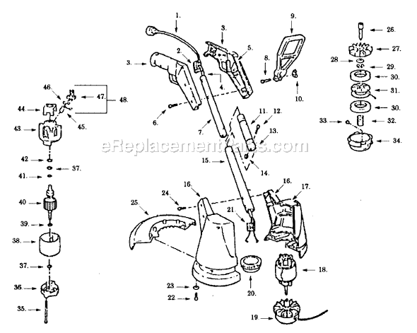 Paramount PT140-00 Electric Trimmer Page A Diagram