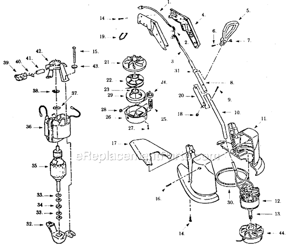 Paramount RS120-00 Electric Trimmer Page A Diagram