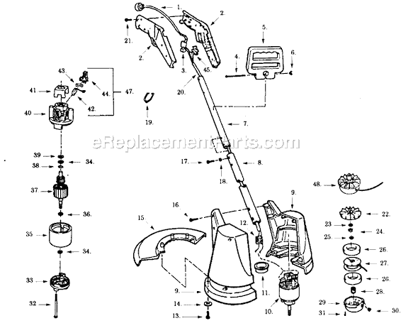 Paramount SK160-01 Electric Trimmer Page A Diagram