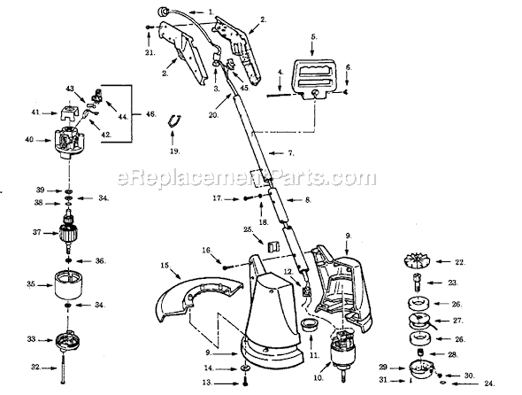 Paramount SK160C-02 Electric Trimmer Page A Diagram