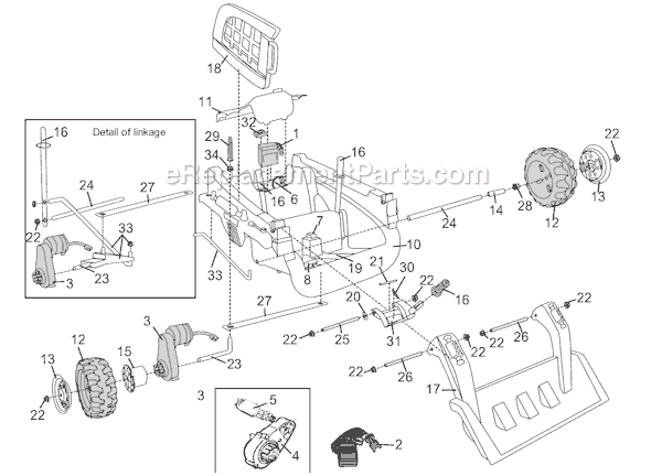 Power Wheels 73260-9993 CAT Toughloader Page A Diagram