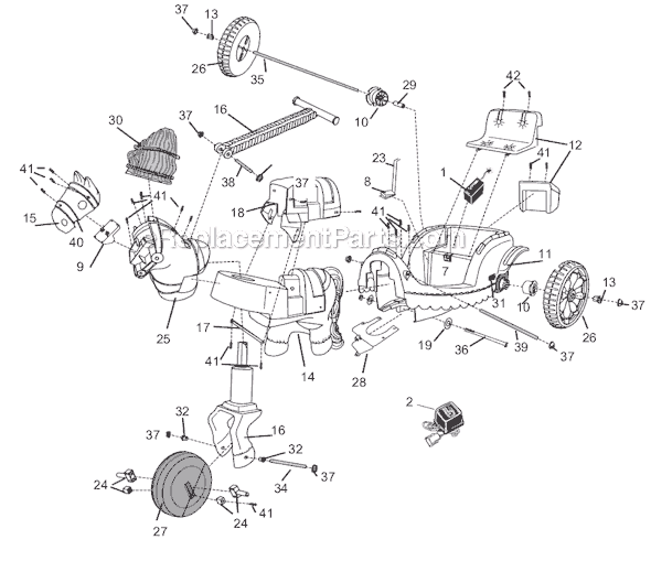 Power Wheels 74260-9993 Dream Carriage Page A Diagram