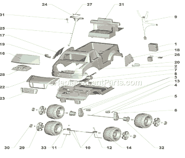 Power Wheels R1500 Handy Manny Lil Ford F-150 Page A Diagram