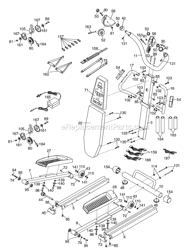 ProForm Crossover Elliptical Trainer | 159951 | eReplacementParts.com