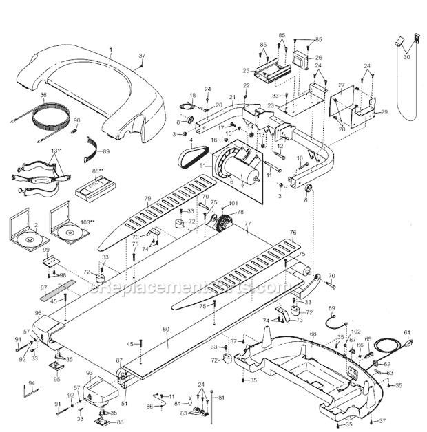 ProForm 770EKG Treadmill | 291660 | eReplacementParts.com