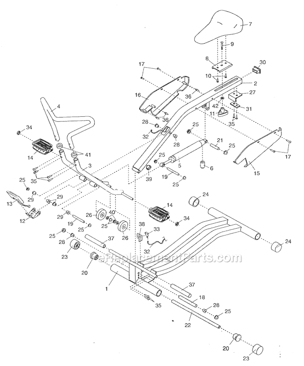 ProForm PFCR64060 R930 Rower Page A Diagram