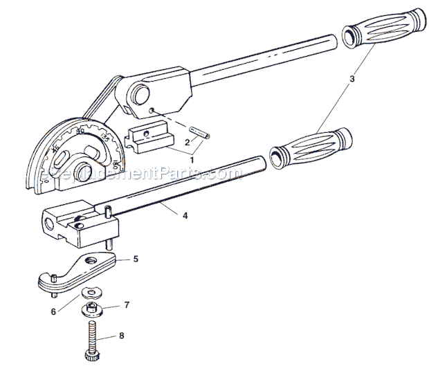 Ridgid 312A Lever Bender Page A Diagram