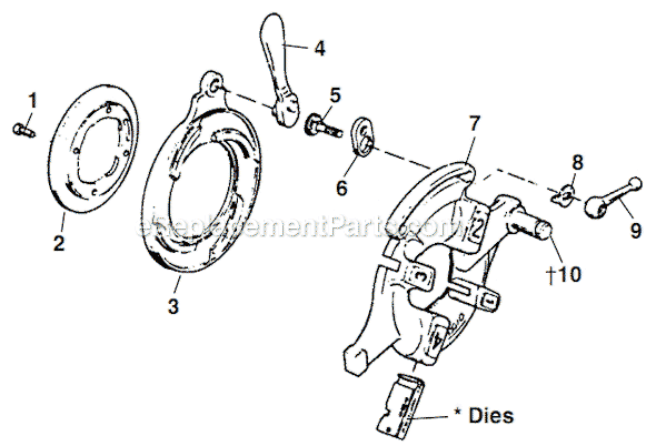 Ridgid 541 Quick-Opening Die Head Page A Diagram