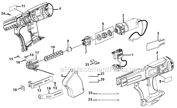 Ridgid R8660 18V Collated Screwdriver Page A Diagram