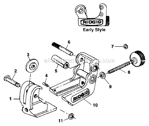 Ridgid 104 Tubing Cutters Page A Diagram