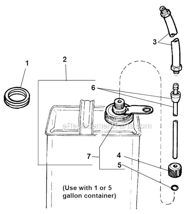 Ridgid 302 Oiler Extension Tube & Cap Assembly Page A Diagram