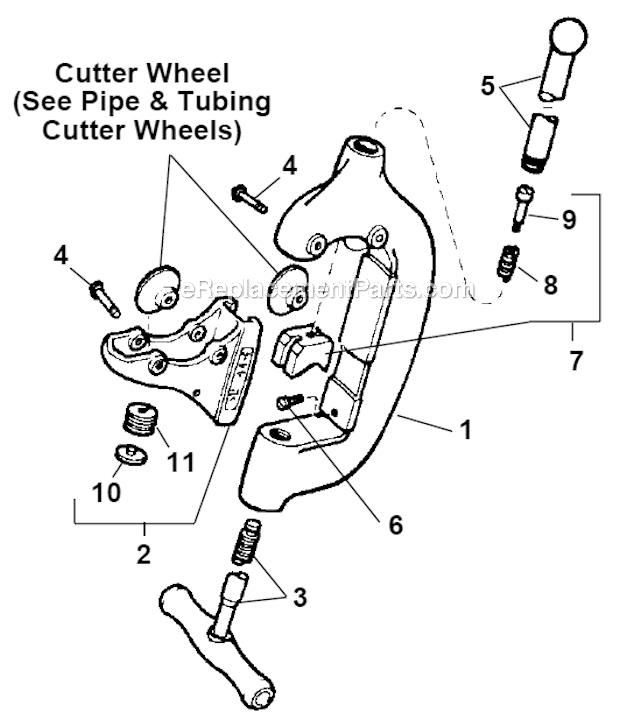 Ridgid 44-S Pipe Cutters Page A Diagram