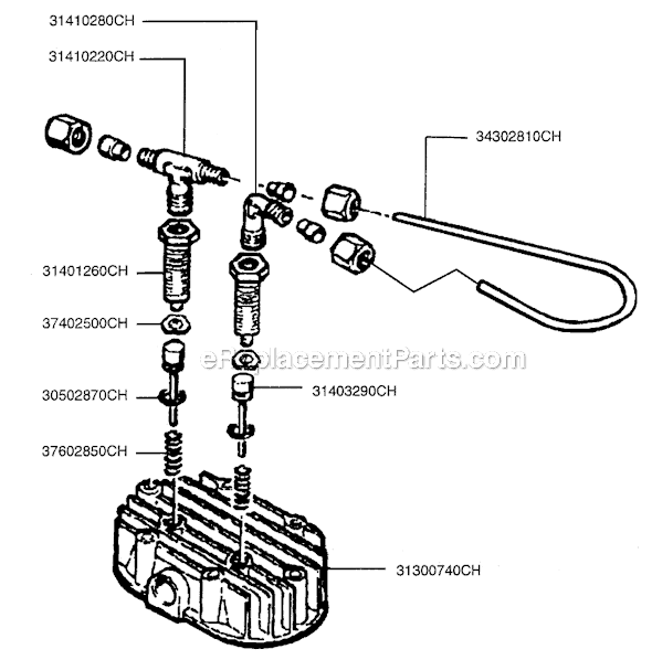 Rolair PMP12K11CHHU Belt Drive-Single Stage Pump Page A Diagram