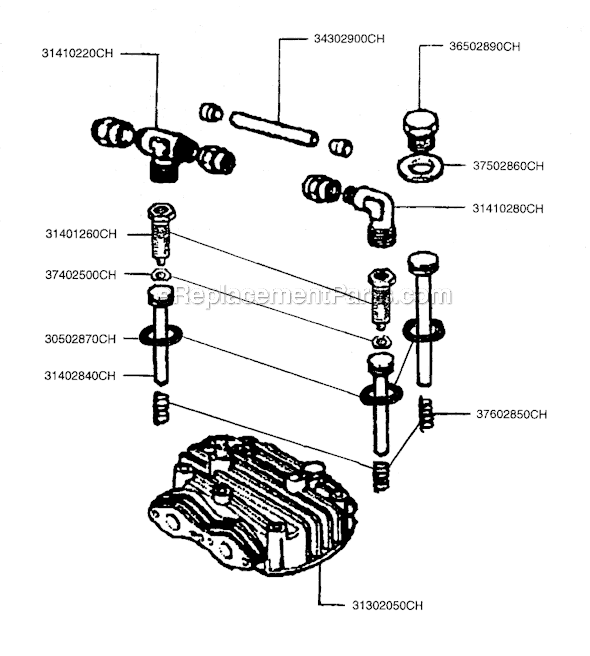Rolair PMP22K30HU 2-Stage Belt Drive Pump Page A Diagram