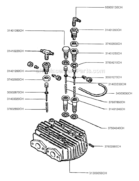 Rolair PMP22K50HU 2-Stage Belt Drive Pump Page A Diagram