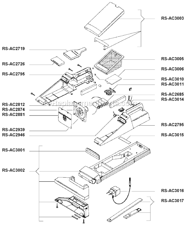 Rowenta AC700 Cleanette Page A Diagram