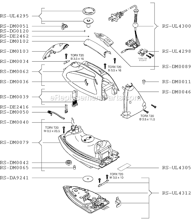 Rowenta DM561 Precision Iron Page A Diagram