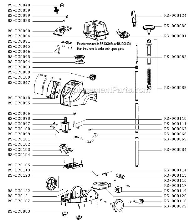 Rowenta IS8200U1/A6 Steam Brush Page A Diagram