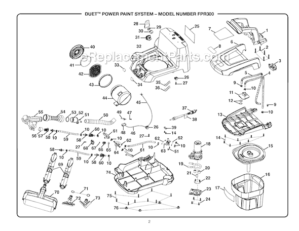 Ryobi FPR300 Duet Power Paint System Page A Diagram