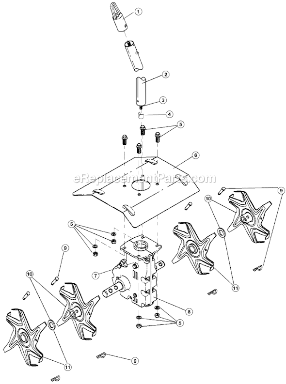 Ryobi GC720r (41AJGC-B034) Attachment Replacement Parts Diagram
