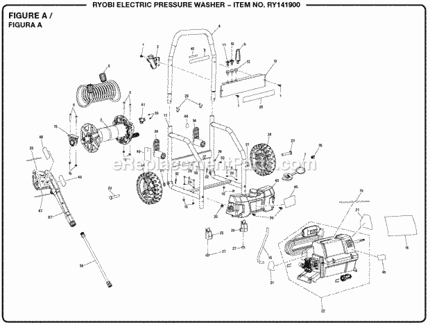 Ryobi Gcv 190 Pressure Washer Parts List