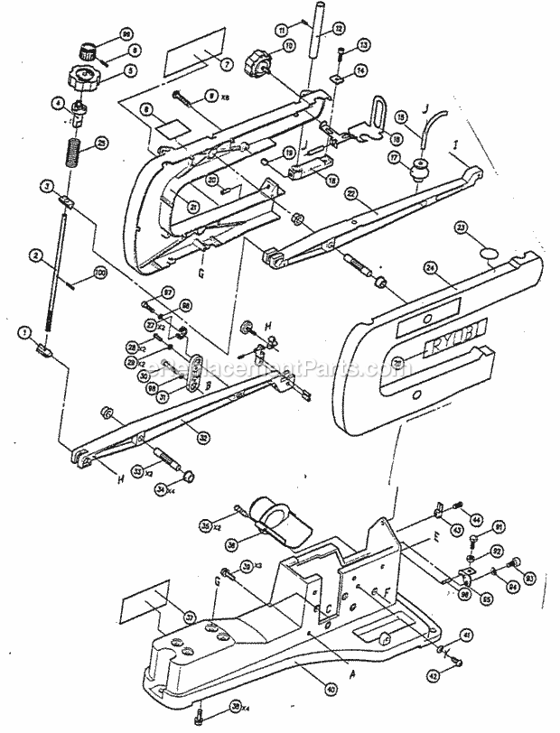 scroll saw labeled diagram