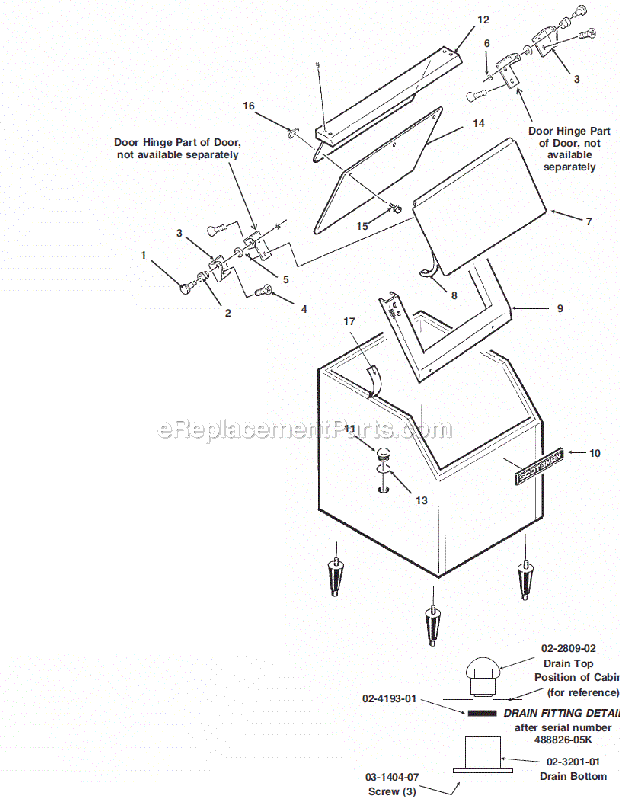 Scotsman HTB500 Ice Maker Bin Page A Diagram