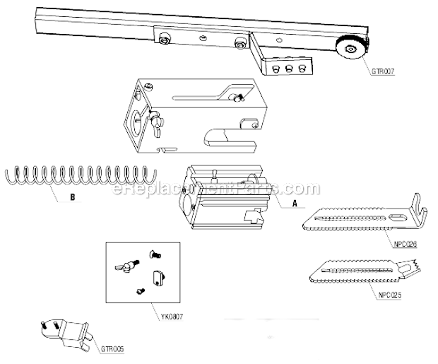 Senco DS110 Auto-Feed Attachment Page A Diagram